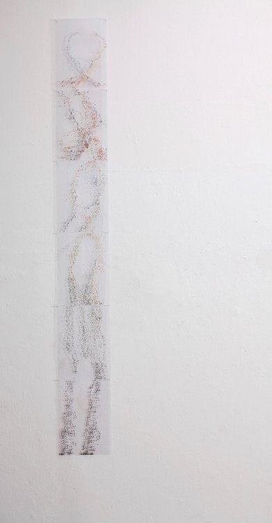 Schwarm, Acryl auf Folie, 30/40cm zu 6, 2014